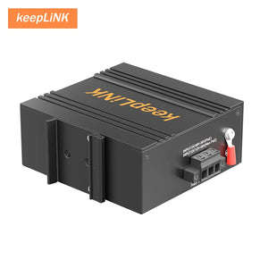 KeepLiNK Industrial 8-Port 10/100Mbps Gigabit Ethernet Switch Unmanaged 32G switching Plug and Play, IP40, Fanless, KP-9000-45-8TXm