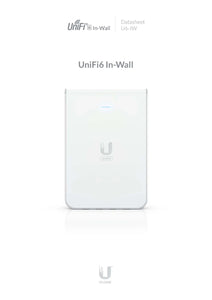 Ubiquiti U6-IW UniFi6 In-Wall AP Wall-mounted WiFi 6, 5.3 Gbps,2.4/5GHz bands Wireless access point with a built-in PoE switch