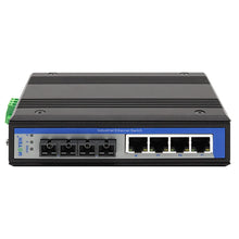 Load image into Gallery viewer, UOTEK 6 Ports Unmanaged industrial Gigabit Ethernet Switch with IP Protection SC Port Support Extend Mode IP40 UT-6406GC-4GT2GSC
