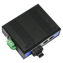 Load image into Gallery viewer, UOTEK UT-2602 10/100M 1 Optical Fiber 2 RJ45 Ports Industrial Ethernet Unmanaged Switch, 1x100Base-FX optical fiber, 2x10/100Base-T(X)
