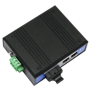 UOTEK UT-2602 10/100M 1 Optical Fiber 2 RJ45 Ports Industrial Ethernet Unmanaged Switch, 1x100Base-FX optical fiber, 2x10/100Base-T(X)