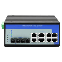 Load image into Gallery viewer, UOTEK UT-62208F-8T-2GSC-MNF Managed 8 100M Electrical port+2 1000M Gigabit optic fiber port DIN-Rail industrial Ethernet switch
