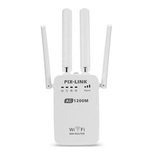 Load image into Gallery viewer, PIXLINK AC05 AC1200 Repeater Wireless WiFi Extender Booster 5G 2.4G Dual-band Network Amplifier Long Range Signal WiFi Router
