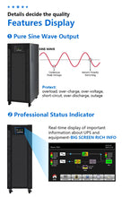 Load image into Gallery viewer, CWUPS 30KVA 40KVA 60KVA 80KVA Large Machine Battery Backup High Frequency 3 Phase UPS Power Supply For Server Room Data Center
