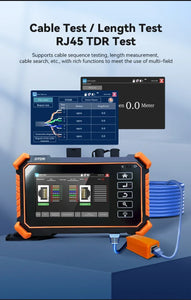 Tahlitech Mini OTDR Optic Otdr Optical Reflector Tester 1310/1550nm 26/24dB Optical Reflectometer Touch Screen OPM VFL