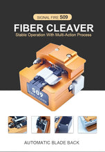 Load image into Gallery viewer, Signal Fire AI9 Fusion Splicer S09 Fiber Cleaver, SC/UPC, Single Mode, 1 Meter, FTTH, FTTx, FTTB Fiber Optics Fusion Splicing Machine
