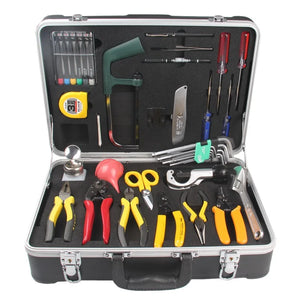 Standard Fiber Optic Fusion Splicing Tool Kit FTTH Optical Fiber Tool Kit equipement fibre with Fiber optic stripper CFS-2