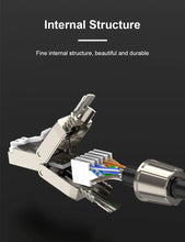 Load image into Gallery viewer, ONTi RJ45 8P8C Unshield Shielded Field Connector RJ45 Termination Plug for Cat.6/6A/7 23AWG Installation Cable
