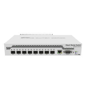 Mikrotik CRS309-1G-8S+IN Desktop Switch 1xGbE port + 8x SFP+10Gbps ports, switching capacity 162 Gbps, dual-core 800MHz CPU, 512MB