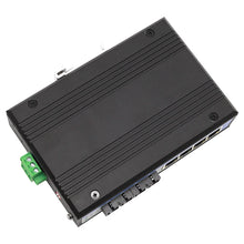 Load image into Gallery viewer, UOTEK 6 Ports Unmanaged industrial Gigabit Ethernet Switch with IP Protection SC Port Support Extend Mode IP40 UT-6406GC-4GT2GSC
