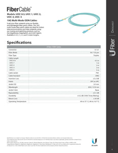 Ubiquiti UF-MM-1G SFP Modules and Cabling for 550M, 1.25 Gbps, UFiber Modules and LC Multi-mode fiber cabling 2 Packs