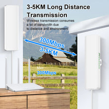 Load image into Gallery viewer, COMFAST CF-E315N 300Mbps Outdoor Wifi Repeater Wireless Bridge 2.4G Wifi CPE Bridge Long Range Extender Access Point 3-5KM

