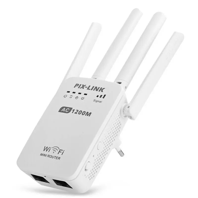 PIXLINK AC05 AC1200 Repeater Wireless WiFi Extender Booster 5G 2.4G Dual-band Network Amplifier Long Range Signal WiFi Router