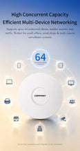 Load image into Gallery viewer, COMFAST CF-E392AX WiFi6 Ceiling AP 2974Mbps Dual Band 2.4G 5.8G Gigabit Port POE 48V AC
