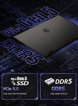 Load image into Gallery viewer, MSI Sword 16 HX Laptop 16 Inch 2.5K QHD 240Hz IPS Screen Notebook i7-14700HX 16GB 1TB SSD RTX4060 Gaming PC
