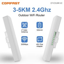 Load image into Gallery viewer, Comfast 300Mbps Outdoor Wireless Bridge CPE 2.4G/5.8G 3-10KM Long Range WiFi Access Point AP
