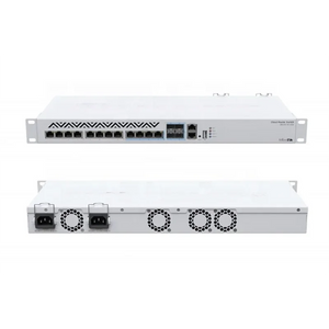 Mikrotik CRS312-4C+8XG-RM Cloud Router Switch 1U 10G with 1*10/100 Ethernet Port, 8*5G/10G Ethernet Ports, 4*Combo 10G Ethernet/ SFP