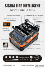 Load image into Gallery viewer, Signalfire AI-6A+/6C/6C+SM&amp;MM Automatic FTTH Fiber Optic Splicing Machine Optical Fiber Fusion Splicer with OPM and VFL
