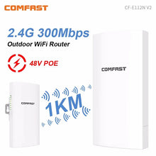 Load image into Gallery viewer, COMFAST 300Mbps 5.8Ghz Outdoor Wireless AP Bridge 3KM WiFi CPE Access Point 11dBi Wi-Fi Antenna Nanostation Router 2PCS
