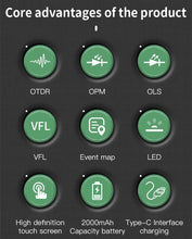 Load image into Gallery viewer, COMPTYCO OTDR AUA-18/161U/A Support Active Fiber Testing Optical Time Domain Reflectometer Built-in OLS/OPM/VFL/LED/Event Map
