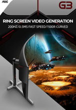 Load image into Gallery viewer, IPASON AOC CQ30G3Z 30 Inch 1080P 1500R 178View Curved Gaming Computer Monitor, 127% sRGB, 2560 x 1080 Resolution, 200Hz, HDMI Interface Type
