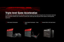 Load image into Gallery viewer, Asus GT-AX6000 ROG Rapture Gaming Wi-Fi Router AiMesh Router, Wi-Fi 6 802.11ax 6000 Mbps, WAN/LAN Dual 2.5G Network Ports
