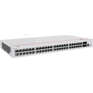 Huawei S220-48T4X Layer 2 Managed Switch, 48 × 10/100/1000BASE-T ports, 4 × 10GE SFP+ ports, AC power, 1 console port, 1 MODE button, 1 RST button