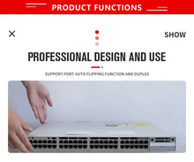 Load image into Gallery viewer, Cisco Catalyst 3650 24 Port PoE 2x10G Uplink LAN Base Switch WS-C3650-24PD-L, Standalone 24*10/100/1000 PoE+, 2x10G, 640WAC, 1 RU
