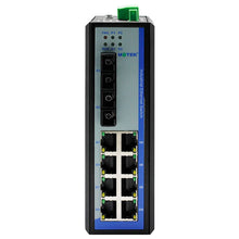 Load image into Gallery viewer, UOTEK 10*10/100/1000Mbps Ports Industrial Gigabit Managed Ethernet Switch Layer 2 Protocols Din-rail Switch UT-62010G-8GT2GSC-MNF
