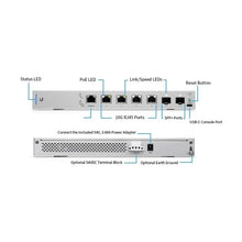 Load image into Gallery viewer, Ubiquiti US-XG-6POE 10 Gbit Ethernet PoE Switch 170W, with SFP+ (Gen1), 4x1/2.5/5/10 GbE PoE++ ports, 2x10G SFP+ ports, Layer 3 switching, 2xDC
