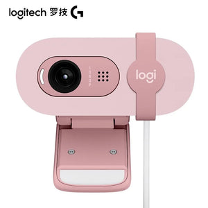 Original Logitech Brio 90 HD 1080p webcam with automatic light balancing, integrated privacy shutter, and built-in microphone