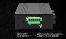 Load image into Gallery viewer, UOTEK 4 Ports 10/100M RJ45 2 Layer Unmanaged Industrial Ethernet Switch 4 Fiber SC DIN-Rail UT-60008F-4T4SC-MNF
