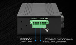 UOTEK 4 Ports 10/100M RJ45 2 Layer Unmanaged Industrial Ethernet Switch 4 Fiber SC DIN-Rail UT-60008F-4T4SC-MNF