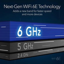 Load image into Gallery viewer, Orbi Quad-Band WiFi 6E Mesh System (RBKE963) - up to 200 Devices, 10 Gigabit Internet Port, AXE11000 802.11 AXE (Up to 10.8Gbps)
