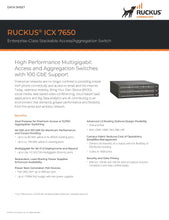 Load image into Gallery viewer, RUCKUS ICX 7650 Ethernet Switches High-End Enterprise-Class Stackable Access/Aggregation Switch With 100GbE, BGP, OSPF, VRRP
