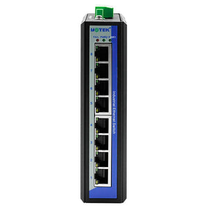 UOTEK Unmanaged 8Port x10/100/1000Base RJ45 Network Industrial Gigabit Ethernet Switch DIN-rail Installation 1000M DC12-48V UT-60-D8GT