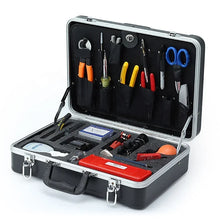 Load image into Gallery viewer, Universal FTTH Fiber Optic Tool Kit Set Box 433X330X130MM, Aluminum Alloy Frame, Drop proof, durable and rust proof, LK-6028
