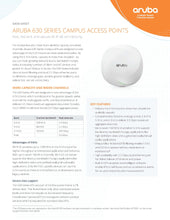 Load image into Gallery viewer, Aruba Networks AP-635 / IAP-635 (RW) APIN0635 Indoor Access Point 802.11ax Wi-Fi 6E OFDMA 2x2:2 MIMO 7.8 Gbps 6 GHz band WPA3
