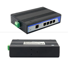 Load image into Gallery viewer, UOTEK Industrial Grade 100M 5 Ports Unmanaged Ethernet Switch DIN-rail without Power, 5x10/100Base-T(X) ports, Auto MDI/MDI-X, UT-6405
