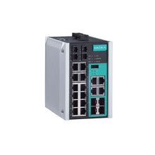 Load image into Gallery viewer, MOXA EDS-518E-4GTXSFP Original Gigabit Managed Industrial Ethernet Switch with 4 combo Gigabit ports with built-in RJ45/SFP, 14 fast Ethernet ports
