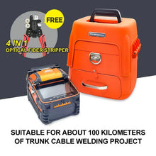 Load image into Gallery viewer, Original AI-9 AI-6 AI-5 Signal Fire Fiber Fusion Splicer 10 Languages freely Switch Built-in Optical Power Meter and VFL5.0 CE,FCC,RoHS
