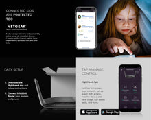 Load image into Gallery viewer, NETGEAR RAXE300 AXE7800 Nighthawk 8-Stream Tri-Band WiFi 6E Router 7.8Gbps Speed 2,500 Sq.Ft Armor &amp; Smart Parental Controls
