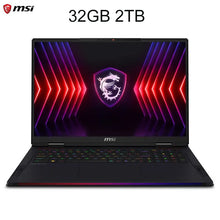 Load image into Gallery viewer, Msi Raider 18 Hx Gaming Laptop 18 Inch 4K Uhd 120Hz Mini Led Screen Notebook I9-14900Hx 32Gb 2Tb Rtx4070 Netbook
