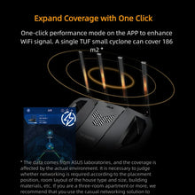 Load image into Gallery viewer, TUF Gaming BE3600 Dual Band WiFi 7 Gaming Router, Powerful SoC, Ultra-high Speed, AiMesh for Mesh WiFi AiProtection Pro Network Security
