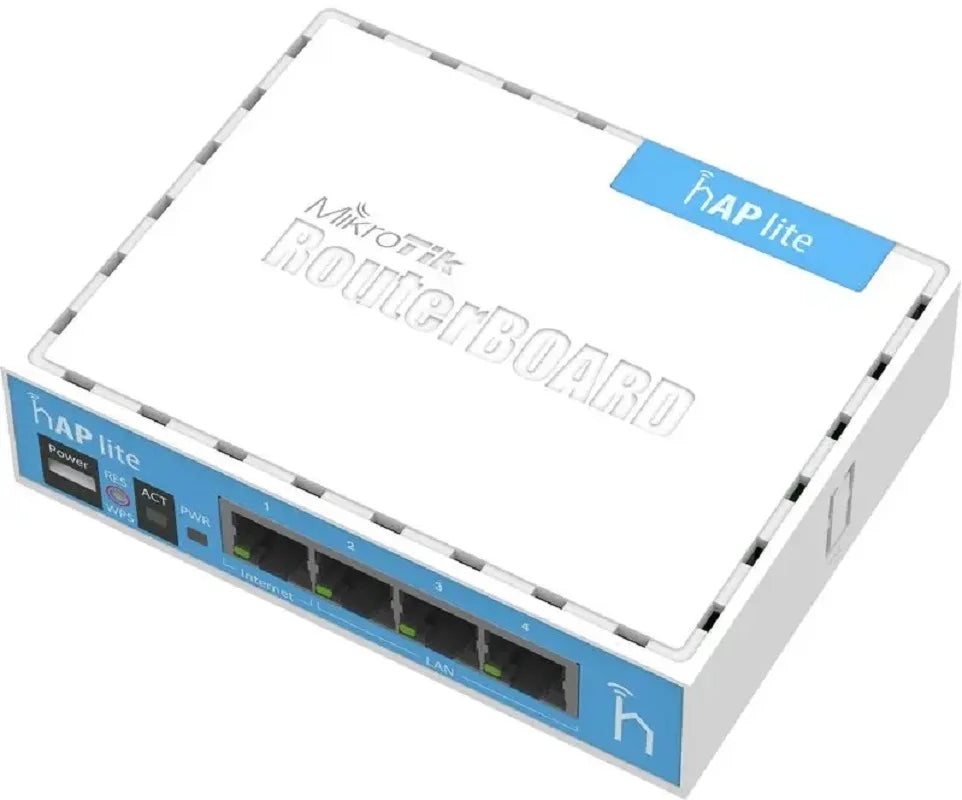 MikroTik hAP lite TC Home AP With 4 Ethernet Ports And A colorful Enclosure RB941-2nD-TC With Dual Chain 2.4GHz Onboard Wireless