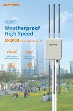 Load image into Gallery viewer, WiFi6 AX3000 Wireless Outdoor AP 2.4G/5.8GHz Dual Band High-Gain Antenna 200M waterproof Long Range Wireless WiFi repeater
