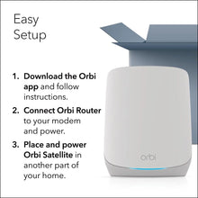 Load image into Gallery viewer, Orbi Whole Home Tri-Band WiFi6 Mesh Network System RBK752P Router with 1 Satellite Extender, Coverage up to 5000 sq. ft. 75 devices
