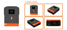 Load image into Gallery viewer, 4200W Grid-Tie/Off-Grid Hybrid Inverter DC 24V to 230V AC 120A MPPT Solar Charge Controller Max PV 6200W
