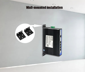 UOTEK Industrial Grade 100M 5 Ports Unmanaged Ethernet Switch DIN-rail without Power, 5x10/100Base-T(X) ports, Auto MDI/MDI-X, UT-6405