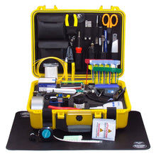 Load image into Gallery viewer, Fiber Optic Fusion Splicing Tool Kit FTTx/FTTH Solutions, 27pcs, 7Kg, dimemsions 40x29x13cm, includes Carrying case FTK-800S
